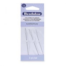 Collapsible Eye Needles 2.5 In (6.4 Cm) Asst 3 Pc
