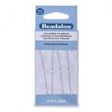 Collapsible Eye Needles 2.5 In (6.4 Cm) Med 4pc