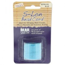S-lon Bead Cord Bermuda Blue 77yd-1/cd