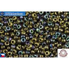 COTOBE Beads CZ 11/0 Gold Etched Rainbow (04008)