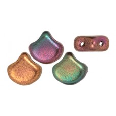 DG-8 Ginkgo бусины 7,5х7,5мм Matte - Metallic Bronze Iris (K0164) - 50гр