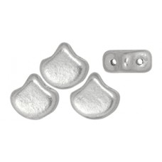 DG-8 Ginkgo бусины 7,5х7,5мм Matte - Metallic Silver (K0170) - 50гр