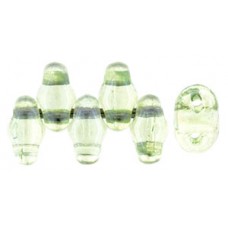 DG-7 MiniDuo бусины 5х2мм Luster - Transparent Lt Green (LS00030) - 50гр