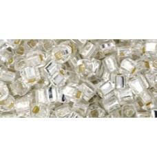 Кубик ТОХО 3мм Silver-Lined Crystal (21) - 250гр