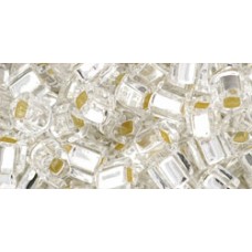 Кубик ТОХО 4мм Silver-Lined Crystal (21) - 250гр