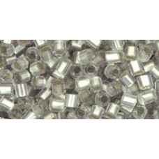 Японская рубка TOHO Beads 8/0 Silver-Lined Frosted Crystal (21F)