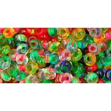 Японский бисер магатама TOHO Beads 3мм Color Lined Mix (BM61)