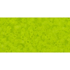 Бисер Трежерес ТОХО 11/0 Transparent Frosted Lime Green (4F) - 100гр