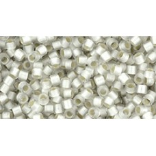 Круглый бисер Такуми ТОХО 11/0 Silver-Lined Frosted Crystal (11-21F) - 250гр